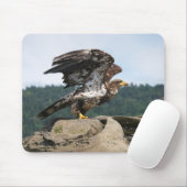 Bald Eagle Ready for Takeoff - muispad Muismat (Met muis)