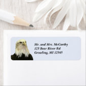 Bald Eagle Return-label Etiket (Insitu)