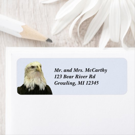 Bald Eagle Return-label Etiket (Insitu)