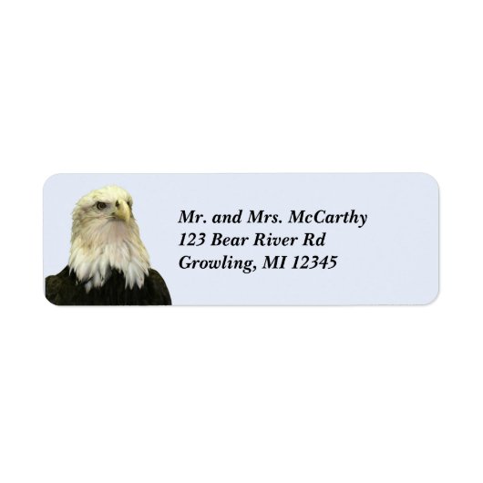 Bald Eagle Return-label Etiket (Voorkant)