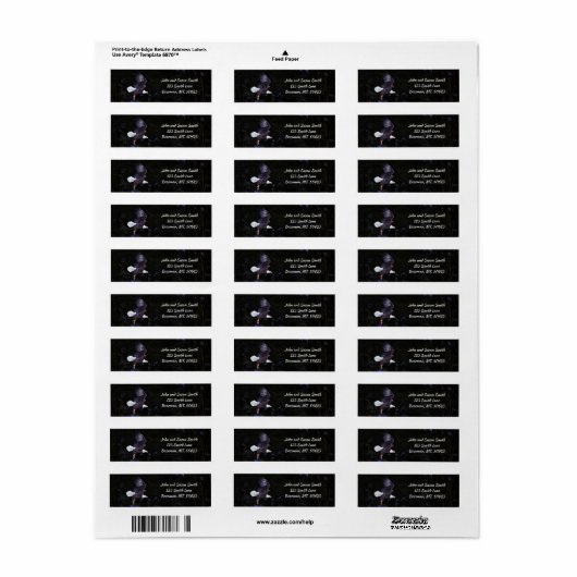 Bald Eagle Return-label Etiket (Full Sheet)