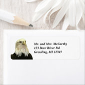 Bald Eagle Return-label Etiket (Insitu)