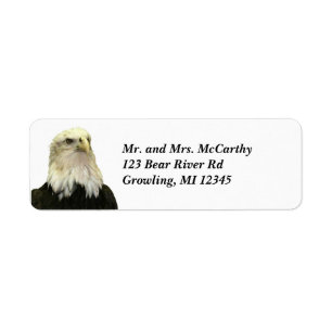 Bald Eagle Return-label Etiket
