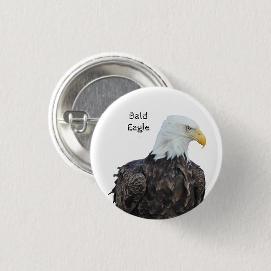 Bald Eagle Ronde Button 3,2 Cm (Voorkant /achterkant)