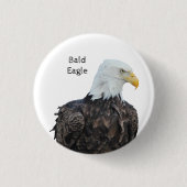 Bald Eagle Ronde Button 3,2 Cm (Voorkant)