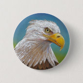 Bald Eagle Ronde Button 5,7 Cm (Voorkant)