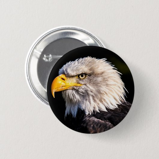 Bald Eagle Ronde Button 5,7 Cm (Voorkant /achterkant)