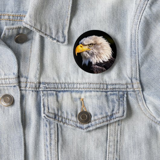 Bald Eagle Ronde Button 5,7 Cm (In situ)