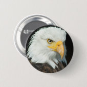 Bald Eagle Ronde Button 5,7 Cm (Voorkant /achterkant)