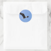 Bald eagle ronde sticker (Tas)