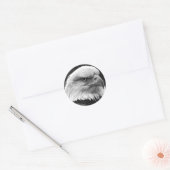 Bald Eagle Ronde Sticker (Envelop)
