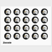 Bald Eagle Ronde Sticker (Vel)