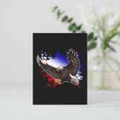 Bald Eagle - Rood, wit en blauw Briefkaart (Staand voorkant)