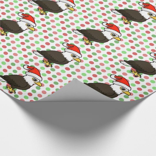 Bald Eagle Santa Cadeaupapier (Hoek)