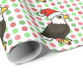 Bald Eagle Santa Cadeaupapier (Rol Hoek)