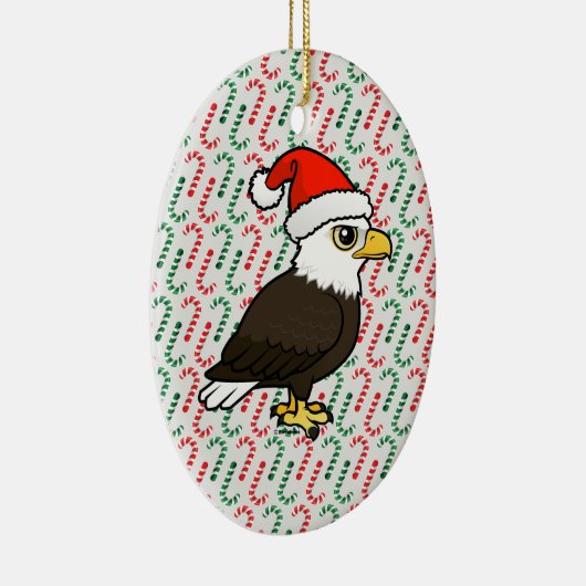 Bald Eagle Santa Keramisch Ornament (Rechts)