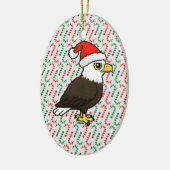 Bald Eagle Santa Keramisch Ornament (Links)
