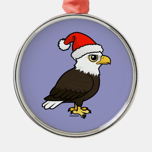 Bald Eagle Santa Metalen Ornament (Voorkant)