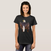 Bald Eagle schreeuwt van achter Natural T-shirt (Voorkant volledig)