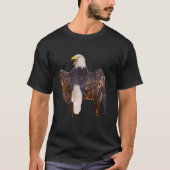 Bald Eagle schreeuwt van achter Natural T-shirt (Voorkant)
