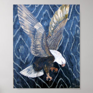 Bald Eagle Scratch Poster