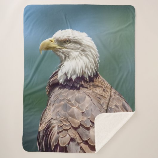 Bald Eagle Sherpa Fleece Blanket Deken (Voorkant)