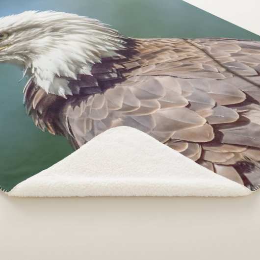 Bald Eagle Sherpa Fleece Blanket Deken (3/4)
