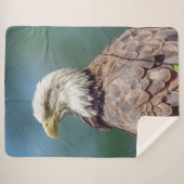 Bald Eagle Sherpa Fleece Blanket Sherpa Deken (Voorkant (horizontaal))