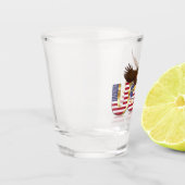 Bald eagle shot glas (Links)