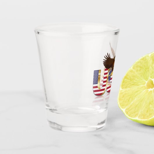 Bald eagle shot glas (Links)