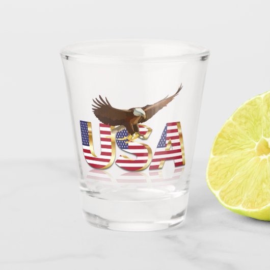 Bald eagle shot glas (Voorkant)