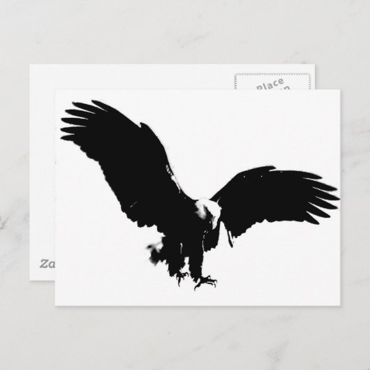 Bald Eagle Silhouette Briefkaart (Voorkant / Achterkant)
