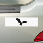Bald Eagle Silhouette Bumpersticker (Op auto)