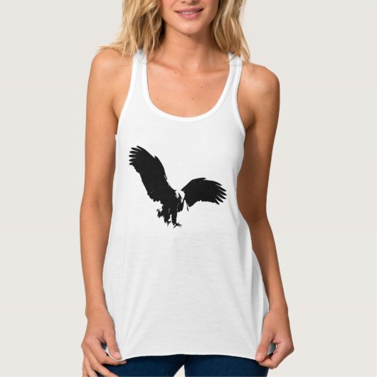 Bald Eagle Silhouette Tanktop (Voorkant)