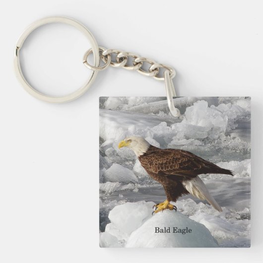 Bald Eagle-sleutelketen Sleutelhanger (Voorkant)