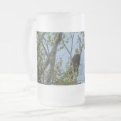 Bald Eagle Smile Frosted Glass Mok (Voorkant links)