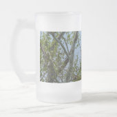 Bald Eagle Smile Frosted Glass Mok (Links)