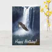 Bald Eagle & Snoqualmie Herfsten Wenskaarten Kaart (Gele Bloem)