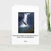 Bald Eagle & Snoqualmie Herfsten Wenskaarten Kaart (Achterkant)