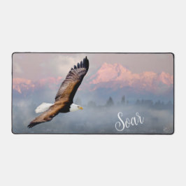 Bald Eagle Soar Mountains Wildlife Inspirerend Bureaumat