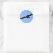 Bald Eagle Soar Ronde Sticker (Tas)