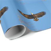 Bald Eagle Soaring1 Cadeaupapier (Rol Hoek)