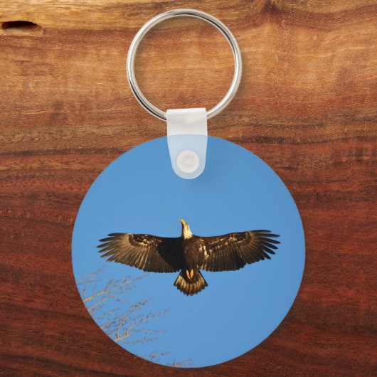 Bald Eagle Soaring1 Sleutelhanger (Voorkant)