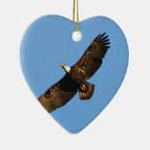 Bald Eagle Soaring 2 Keramisch Ornament (Rechts)