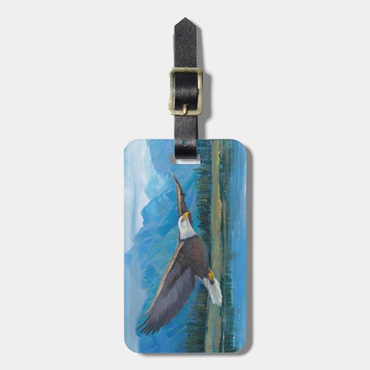 Bald Eagle Soaring Bagagelabel (Voorkant verticaal)