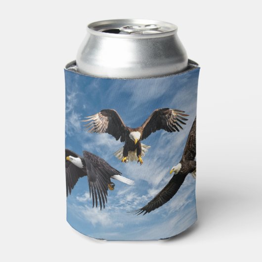 Bald Eagle Soaring Blikjeskoeler (Blikje Voorkant)