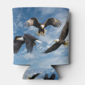 Bald Eagle Soaring Blikjeskoeler (Achterkant)