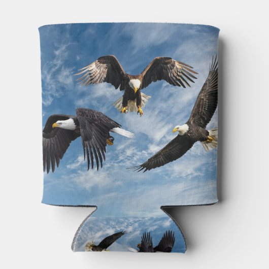 Bald Eagle Soaring Blikjeskoeler (Achterkant)