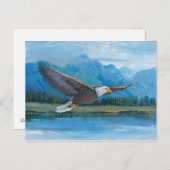 Bald Eagle Soaring Briefkaart (Voorkant / Achterkant)