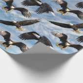 Bald Eagle Soaring Cadeaupapier (Hoek)
